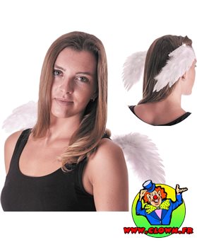Ailes d'ange blanches sur clips