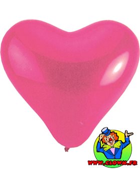 Ballons coeur rose