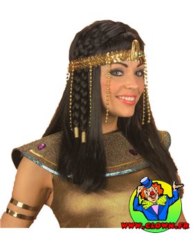 Bandeau egyptien avec serpent et perles