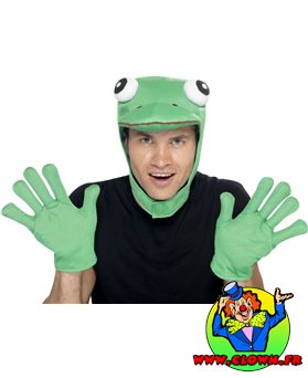Capuche grenouille avec gants