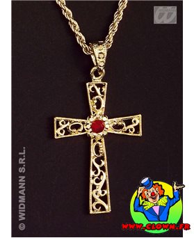 Collier croix decorée 5