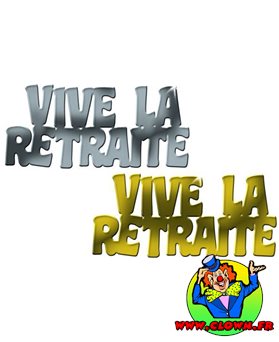 Confettis de table "Vive la Retraite"