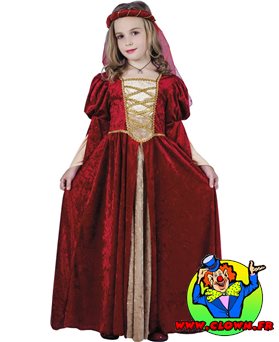 Déguisement enfant princesse médiévale