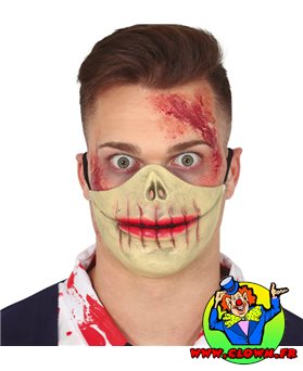 Démi-masque Zombie latex