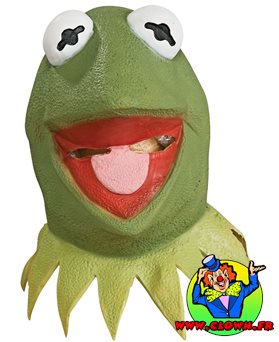 Masque intégral latex Kermit la grenouille
