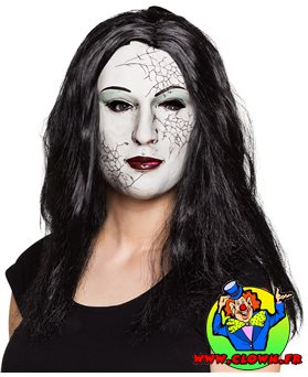 Masque visage latex Zombie fille