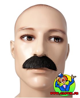 Moustache Dupont noire