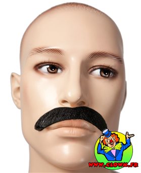 Moustache années 60 noire