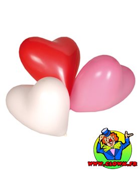 10 ballons coeur