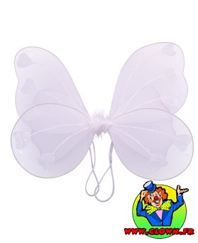 Ailes de papillon petite modèle blanches