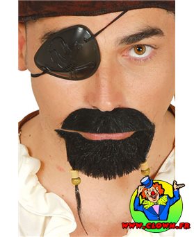 Bouc et moustache pirate