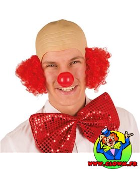 Calottes de clown avec cheveux