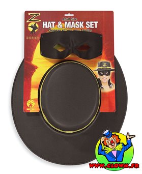 Chapeau et masque Zorro®