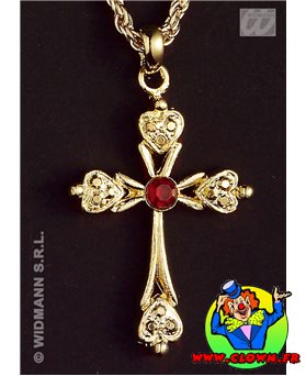 Collier croix decorée 4