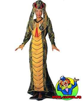 Déguisement Femme robe serpent