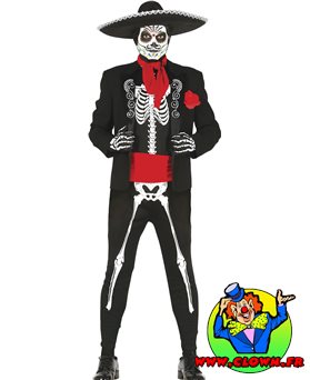 Déguisement Mexicain squelette