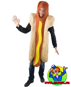 Déguisement adulte hot-dog