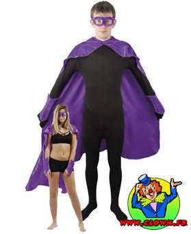 Déguisement adulte super héros violet