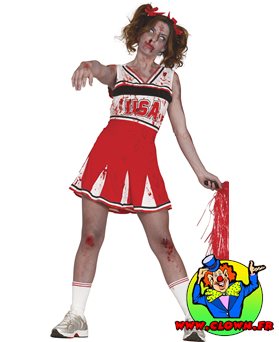 Déguisement cheerleader zombies