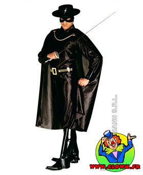 Déguisement de Zorro masqué