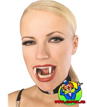 Dentier phosphorescent vampire