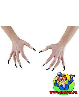 Faux doigt avec ongles noir
