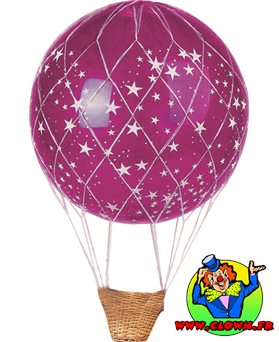 Filet montgolfiere pour ballon de 1m