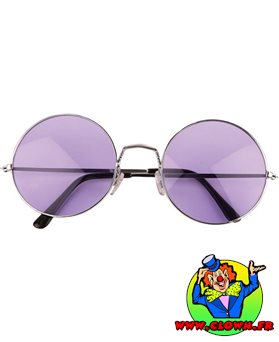 Lunettes années 70 violet
