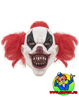 Masque adulte latex intégral clown assassin