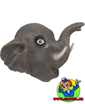 Masque adulte latex intégral éléphant