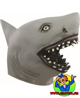 Masque adulte latex intégral requin