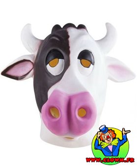 Masque adulte latex intégral vache