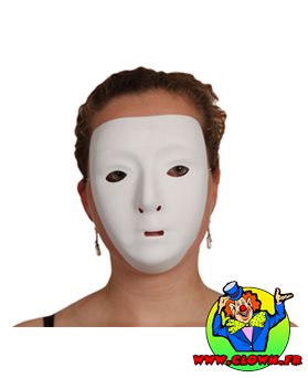Masque blanc femme