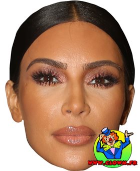 Masque carton Kim Kardashian