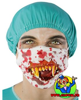 Masque de chirurgien horreur sanglant