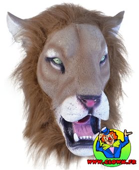 Masque de lion réalistique