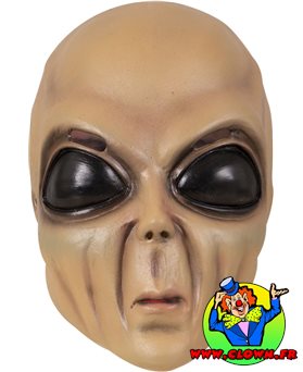 Masque intégral alien adulte beige