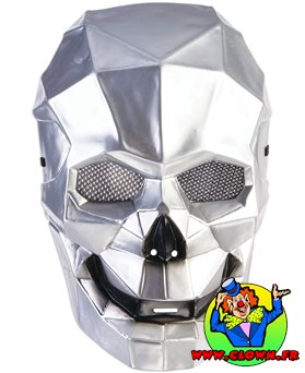 Masque tête de mort cyborg
