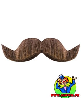 Moustache ambassadeur marron