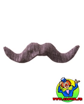 Moustache normal grise N°4
