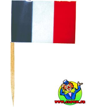Sachet 50 mini drapeaux france