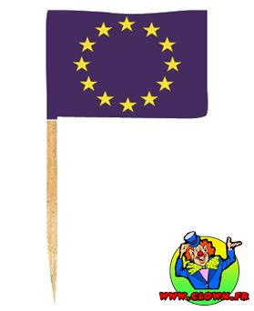 Sachet 50 minis drapeaux Europe