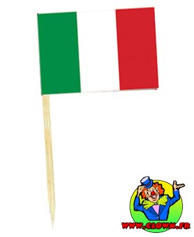 Sachet 50 minis drapeaux Italie